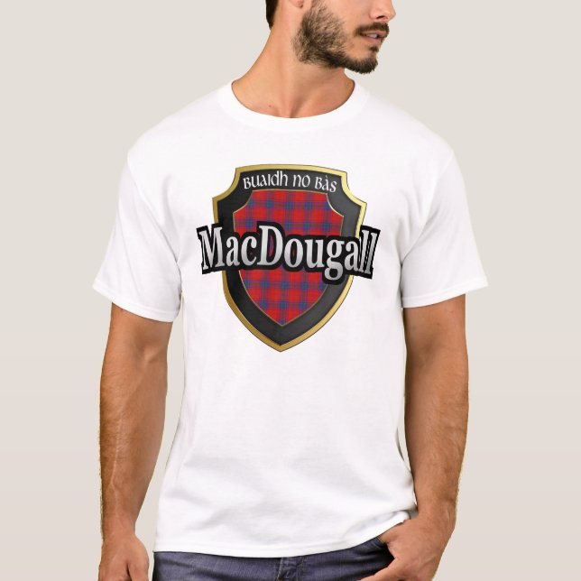 Clan MacDougall Scotland Tartan Dynasty T-Shirt (Front)