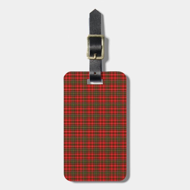 Clan MacDougall Tartan Luggage Tag (Front Vertical)