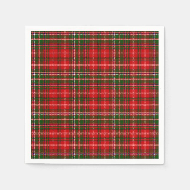 Clan MacDougall Tartan Napkin (Front)