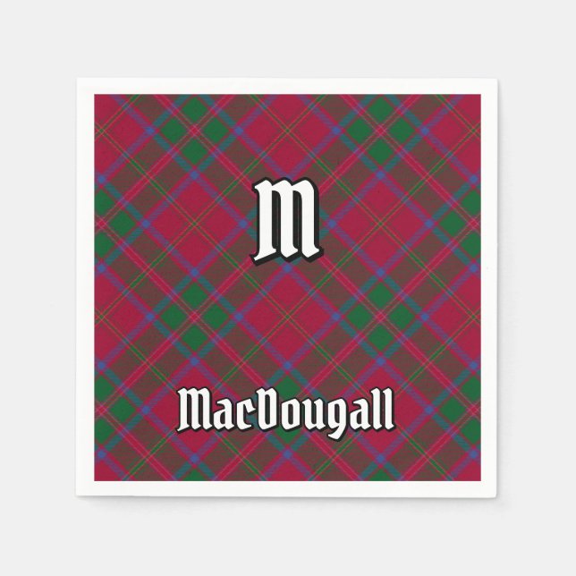 Clan MacDougall Tartan Napkin (Front)