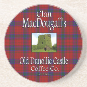 Clan MacDougall's Old Dunollie Castle Coffee Co. Coaster