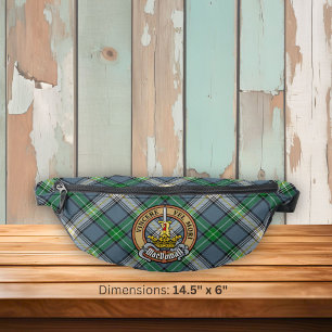 Clan MacDowall Crest over Tartan Bum Bags