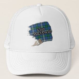 Clan MacDowall McDowell Tartan Paint Brush Cap
