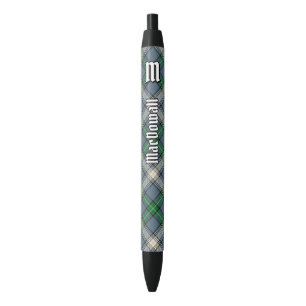 Clan MacDowall Tartan Black Ink Pen