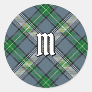 Clan MacDowall Tartan Classic Round Sticker