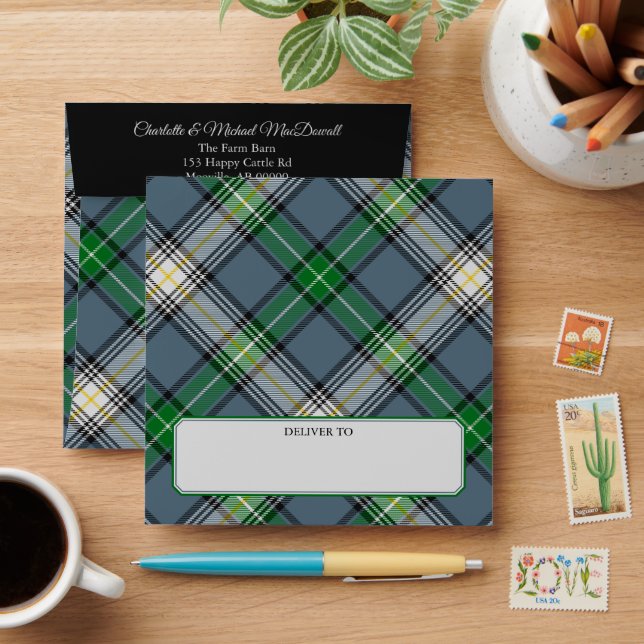 Clan MacDowall Tartan Envelope (Desk)