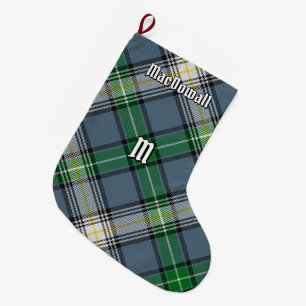 Clan MacDowall Tartan Large Christmas Stocking