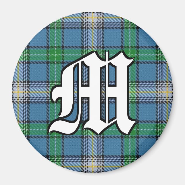 Clan MacDowall Tartan Plaid Accents Magnet (Front)
