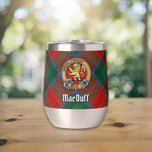 Clan MacDuff Crest over Tartan