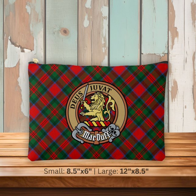 Clan MacDuff Crest over Tartan Accessory Pouch (Creator Uploaded)