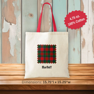 Clan MacDuff Tartan Tote Bag
