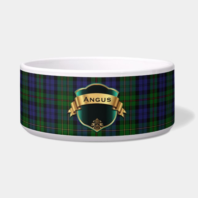 Clan MacEwen Custom Tartan Plaid Pet Bowl (Front)