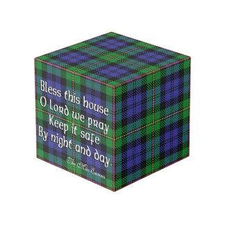 Clan MacEwen Tartan House Blessing Cube