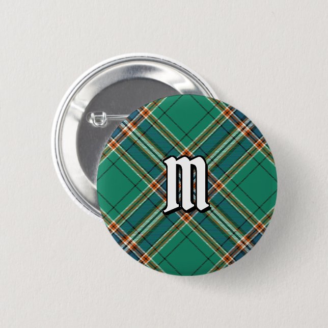 Clan MacFarlane Ancient Hunting Tartan 6 Cm Round Badge (Front & Back)