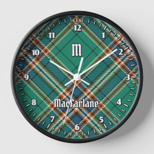 Clan MacFarlane Ancient Hunting Tartan Clock