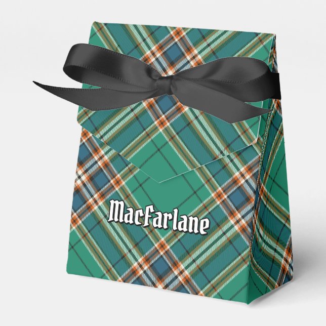 Clan MacFarlane Ancient Hunting Tartan Favour Box (Front Side)