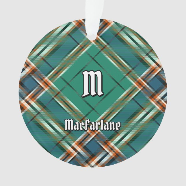 Clan MacFarlane Ancient Hunting Tartan Ornament (Front)