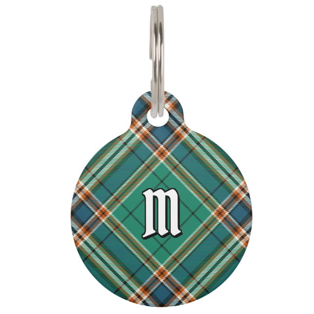 Clan MacFarlane Ancient Hunting Tartan Pet Tag (Front)