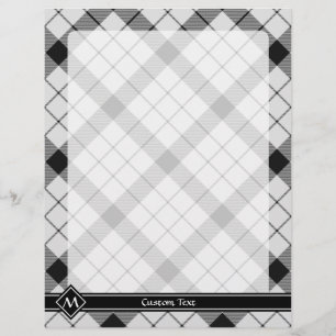Clan MacFarlane Black and White Tartan Flyer