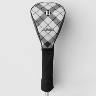 Clan MacFarlane Black and White Tartan Golf Head Cover