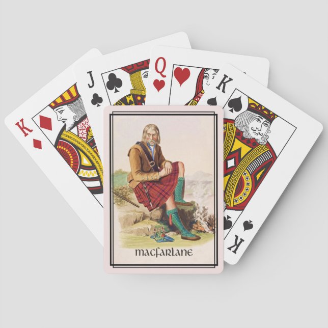 Clan MacFarlane Classic Scotland Bicycle Deck Playing Cards (Back)