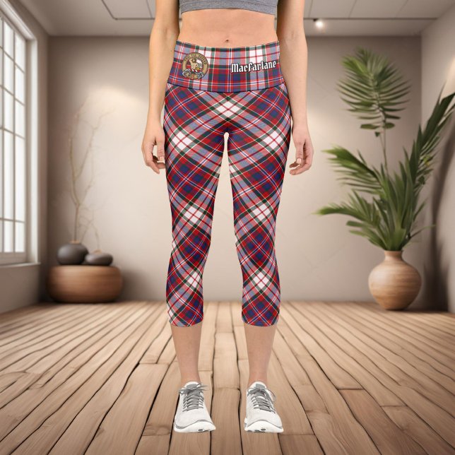 Clan MacFarlane Dress Tartan Capri Leggings (Creator Uploaded)