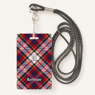 Clan MacFarlane Dress Tartan ID Badge