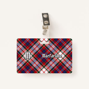 Clan MacFarlane Dress Tartan ID Badge