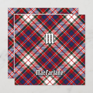 Clan MacFarlane Dress Tartan Invitation