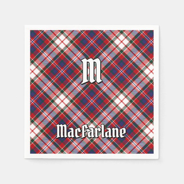 Clan MacFarlane Dress Tartan Napkin (Front)