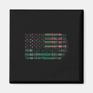 Clan Macfarlane Hunting Scottish Tartan Us Flag Sc Magnet