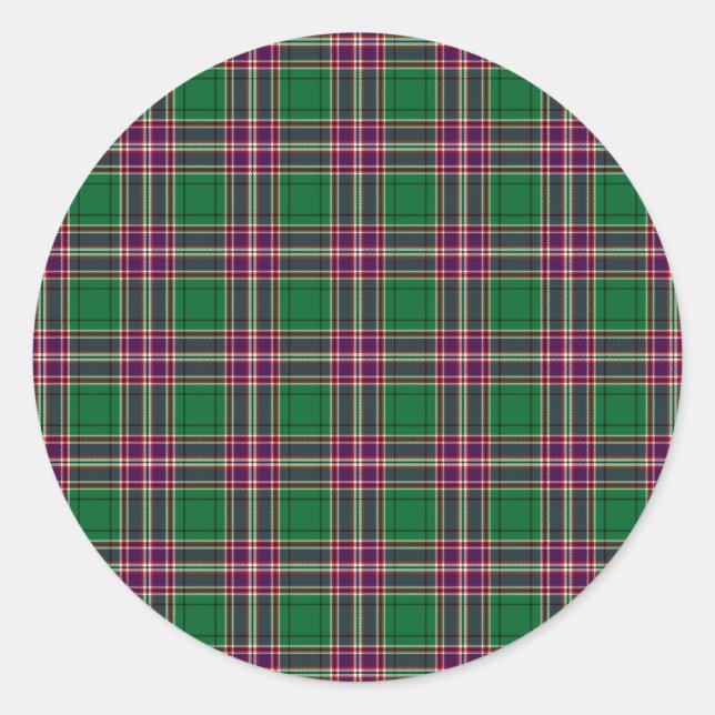 Clan MacFarlane Hunting Tartan Classic Round Sticker (Front)