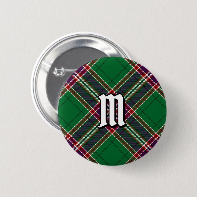 Clan MacFarlane Modern Hunting Tartan 6 Cm Round Badge (Front & Back)