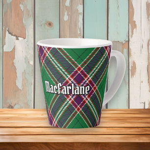 Clan MacFarlane Modern Hunting Tartan Latte Mug