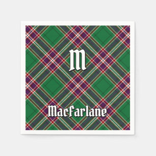 Clan MacFarlane Modern Hunting Tartan Napkin