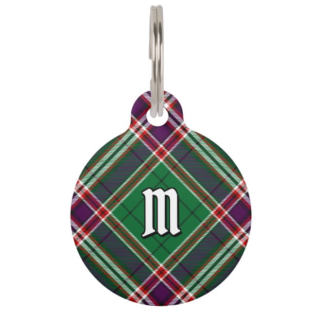 Clan MacFarlane Modern Hunting Tartan Pet Tag (Front)