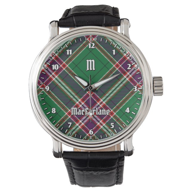 Clan MacFarlane Modern Hunting Tartan Watch (Front)