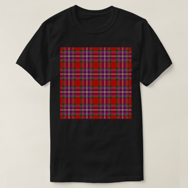 Clan MacFarlane or Clan Lendrum Tartan STA 948 Mod T-Shirt (Design Front)