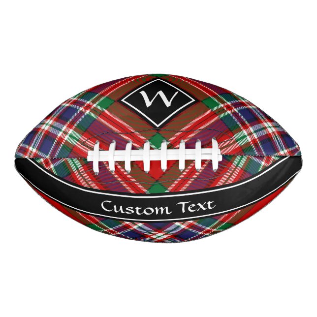 Clan MacFarlane Red Tartan American Football (Front)