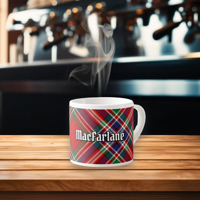 Clan MacFarlane Red Tartan Espresso Cup (Creator Uploaded)
