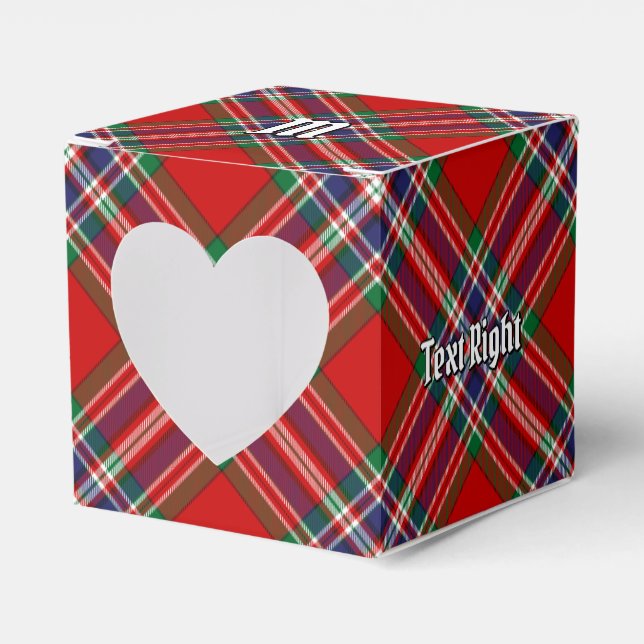 Clan MacFarlane Red Tartan Favour Box (Front Side)