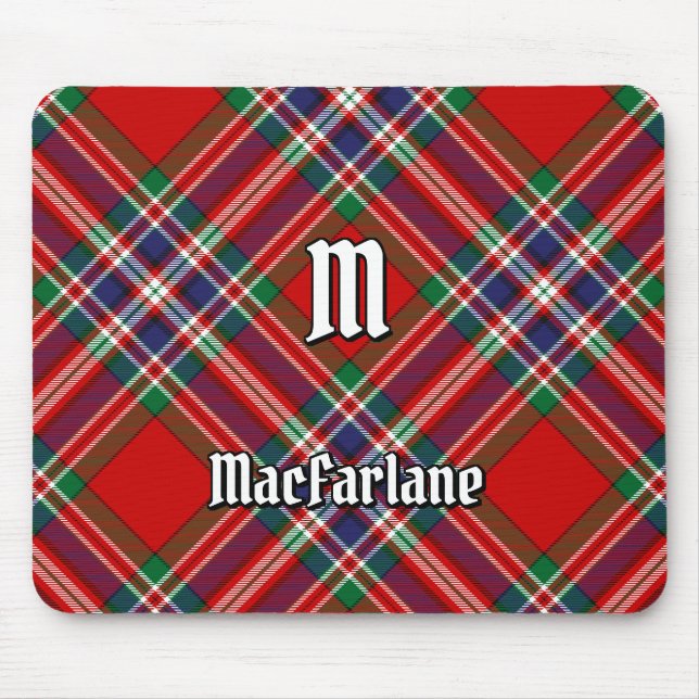 Clan MacFarlane Red Tartan Mouse Mat (Front)