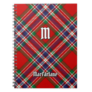 Clan MacFarlane Red Tartan Notebook