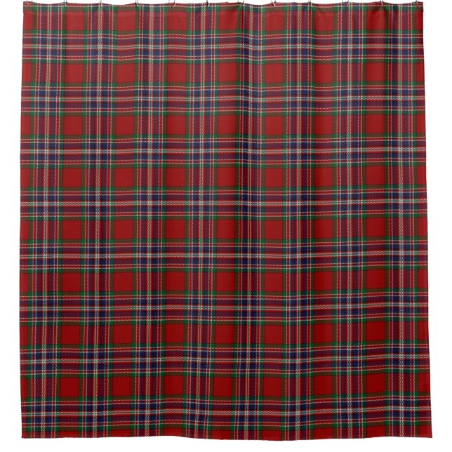 Clan MacFarlane Scottish Heritage Tartan Shower Curtain (Front)