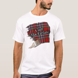 Clan MacFarlane Scottish Tartan Paint Shirt