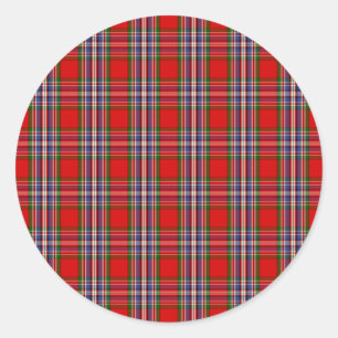 Clan MacFarlane Tartan Classic Round Sticker