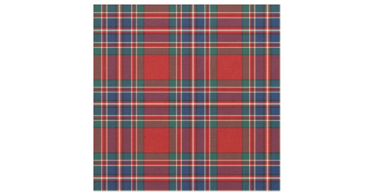 Clan MacFarlane Tartan Fabric | Zazzle