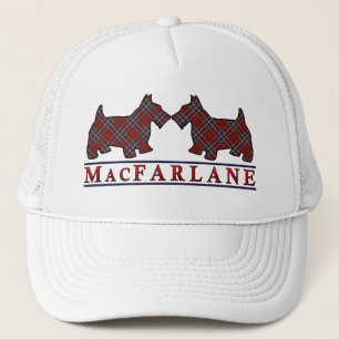 Clan MacFarlane Tartan Scottie Dogs Trucker Hat