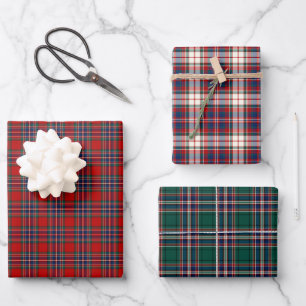 Clan MacFarlane Tartan Variations Wrapping Paper Sheet