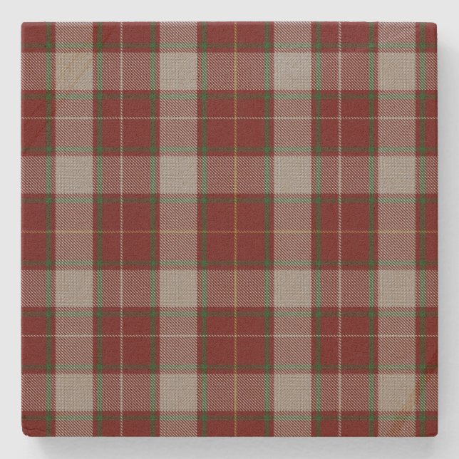 Clan MacFie Dress Tartan Plaid Stone Coaster (Front)